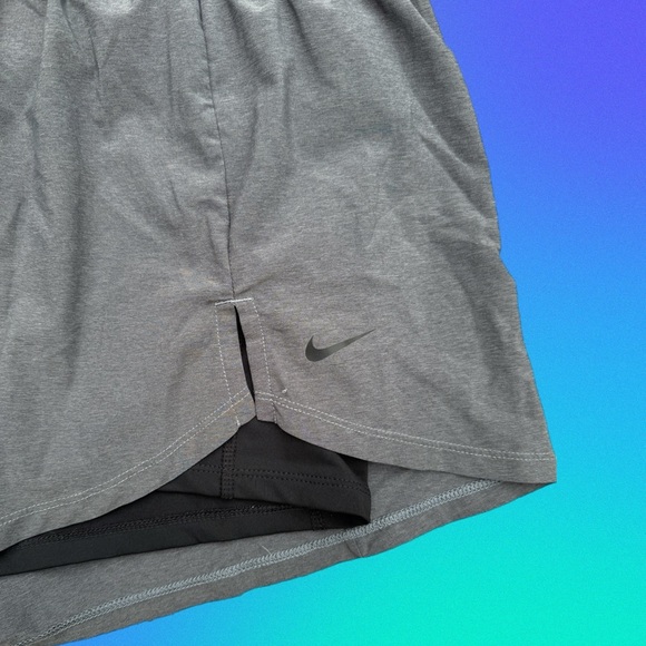 Nike Women's Gray Running Shorts - Picture 3 of 5